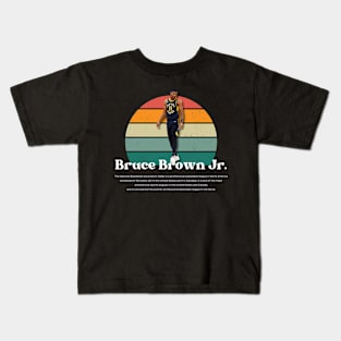 Bruce Brown Jr. Vintage V1 Kids T-Shirt